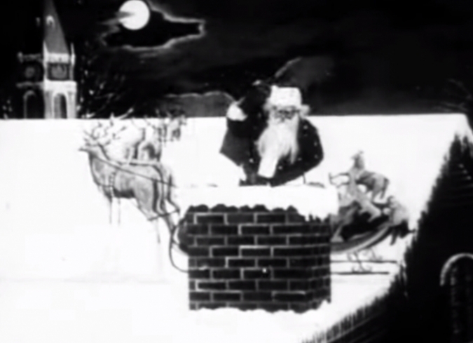 Un encantador filme silente dirigido por�Edwin S. Porter en 1905, adaptado del poema hom�nimo de 1823 de�Clement Clarke. A este poema se le atribuye la concepci�n de Santa Claus desde mediados del siglo XIX hasta la actualidad: su apariencia bonachona, la noche de su visita, su modo de transportarse, el n�mero y los nombres de sus renos, y la tradici�n de traer juguetes a los ni�os  - ENFILME.COM